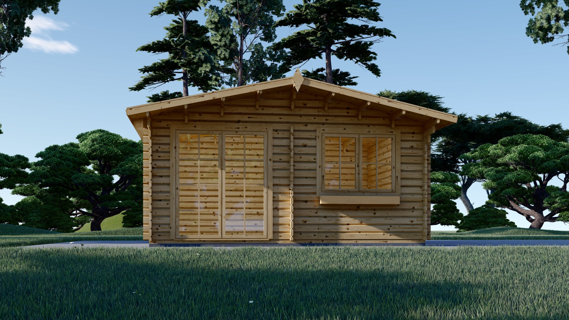 dreveny zahradny domcek Wissous