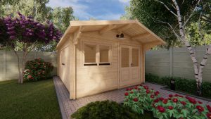 Drevený záhradný domček Linus 4m x 5m (44 mm)