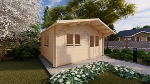 Drevený záhradný domček Linus 5m x 4m (44 mm)