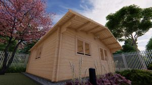 Drevený záhradný domček Linus 6m x 6m (44 mm)